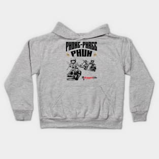 Phone Phree Phun Race Car Unplugged Life Kids Hoodie